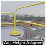 ADJUSTABLE HEIGHT ADAPTER FOR SRC 360 MOBILE SAFETY RAILING
