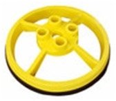 SRC 360 - MOBILE SAFETY RAIL BASE PLATE - YELLOW