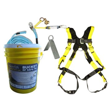 Guardian 00815 Bucket of Safe-Tie Premium Roofing Kit w/XL Harness