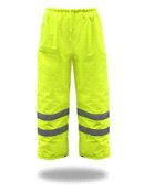 WATERPROOF HIGH-VIS POLY RAIN PANTS INSULATED