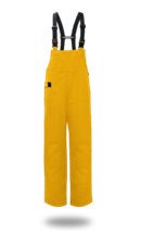 LINED PVC BIB OVERALLS .50MM, YELLOW