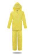 UNLINED PVC RAIN SUIT .10MM, 3-PIECE, YELLOW