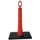 ROOFING WARNING LINE SYSTEM, 30 LB BASE & CONE