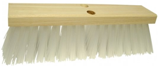 16" Street Broom w/White Poly Fill