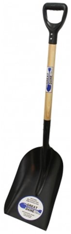 #2 Steel Scoop w/Wood Handle & Poly D-Grip
