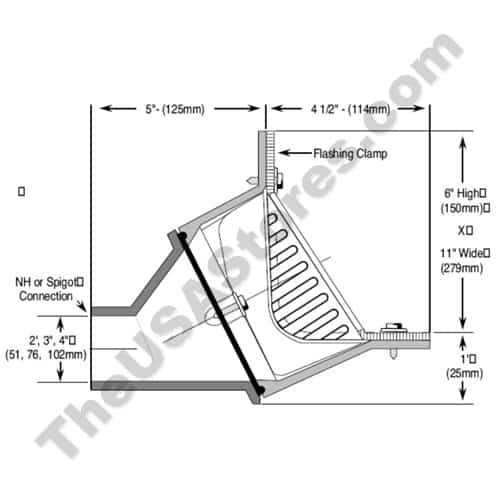 Marathon Scupper Drain - 4 in. - Image 2