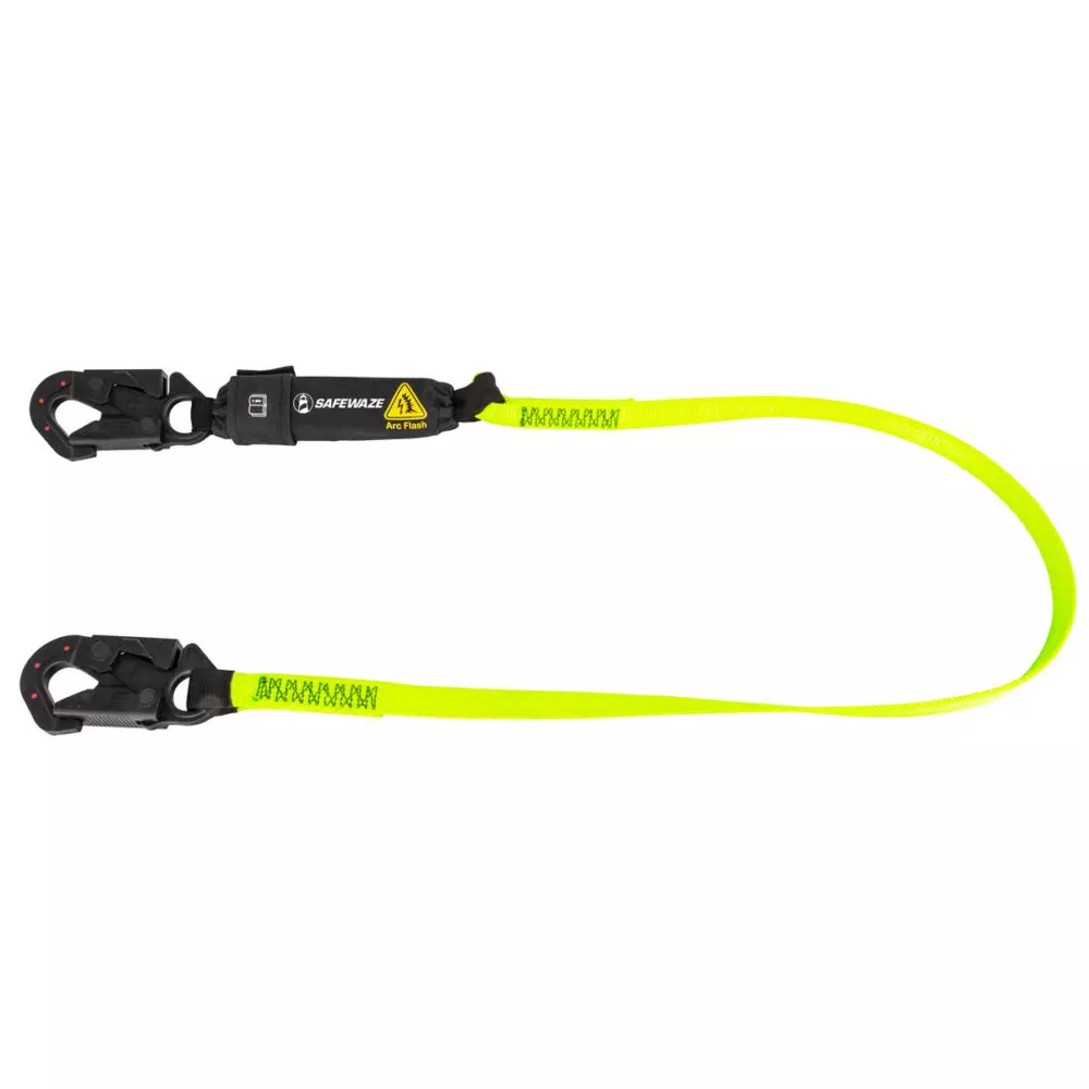 Arc Flash 6' Energy Absorbing Lanyard: Dielectric Snap Hook